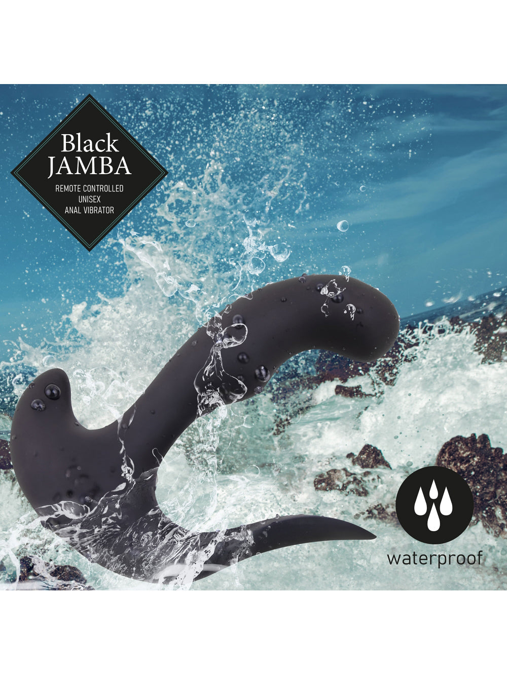 Plug anal vibrant télécommandé Black Jamba