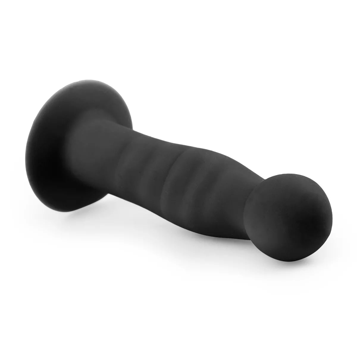 Ribbed dong, gode anal silicone avec ventouse