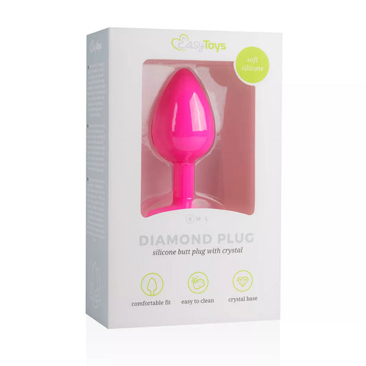 Plug silicone à diamant petit - Taille S