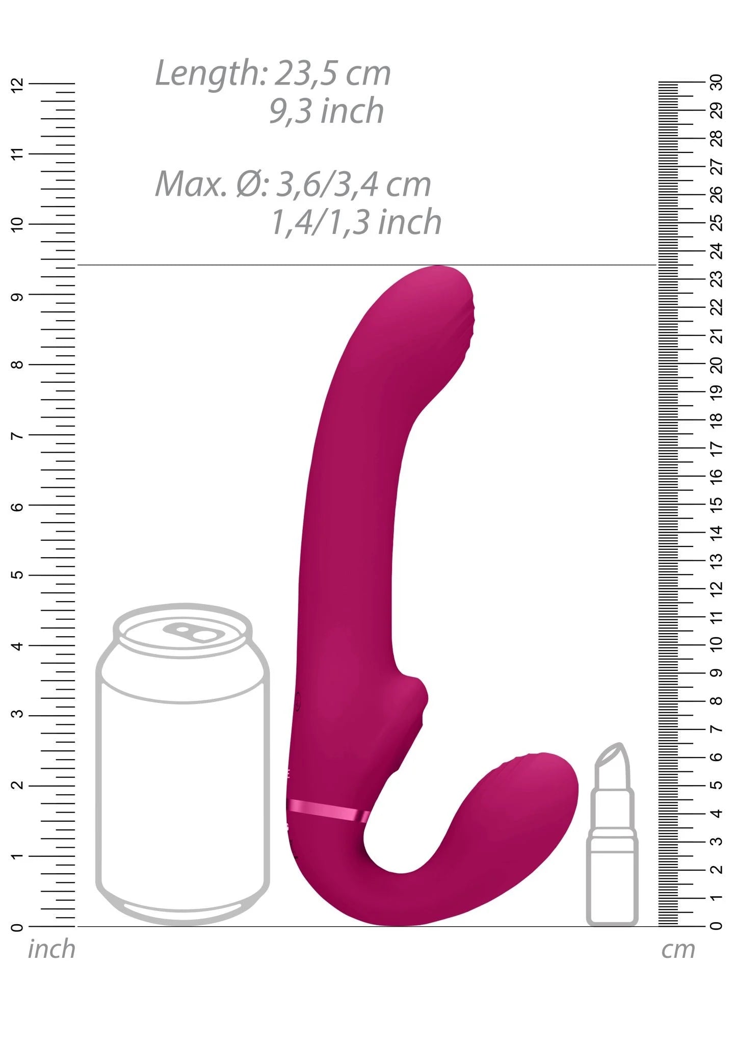Strapless avec stimulateur clitoridien