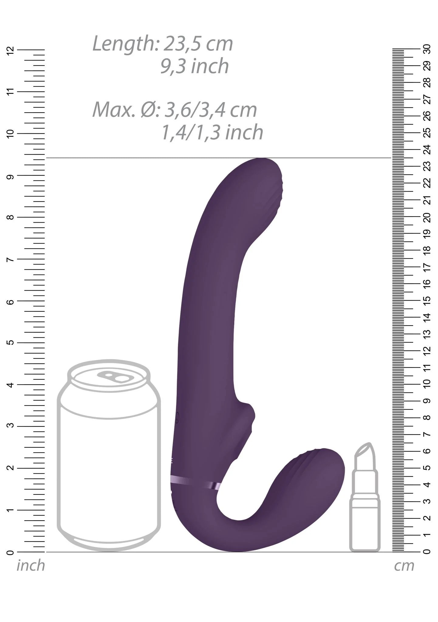 Strapless avec stimulateur clitoridien