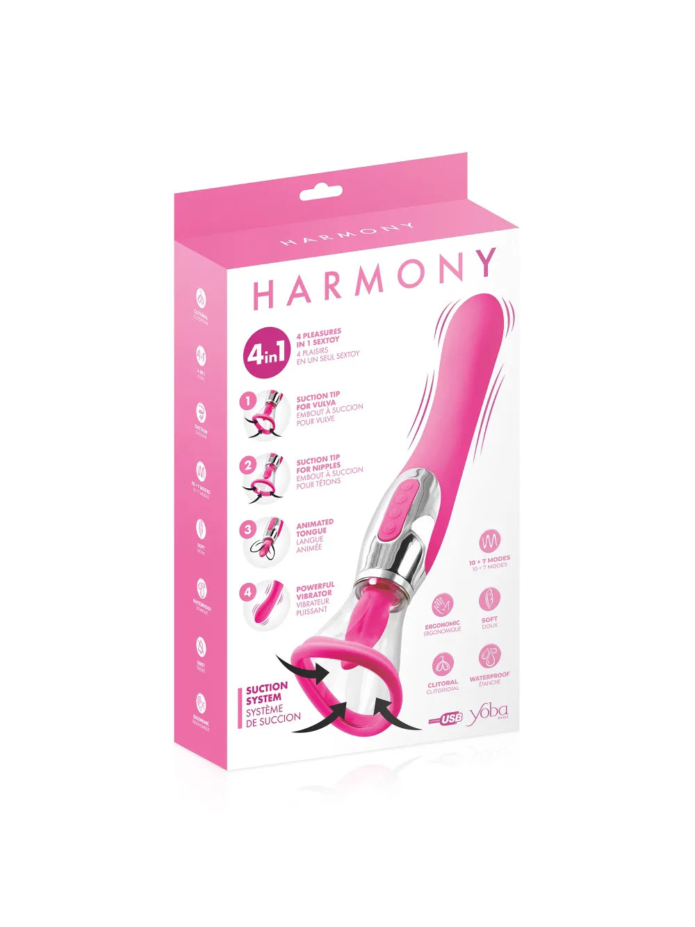 Pompe à Vagin avec Langue Vibrante Harmony