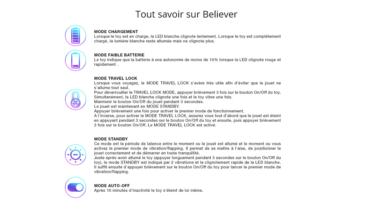 Stimulateur clitoridien Believer, compact et puissant