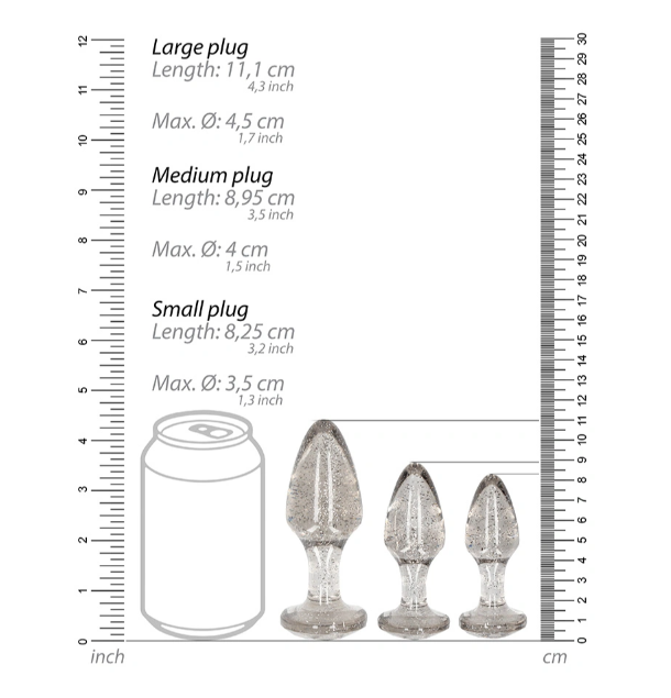 Ensemble de 3 plug anal