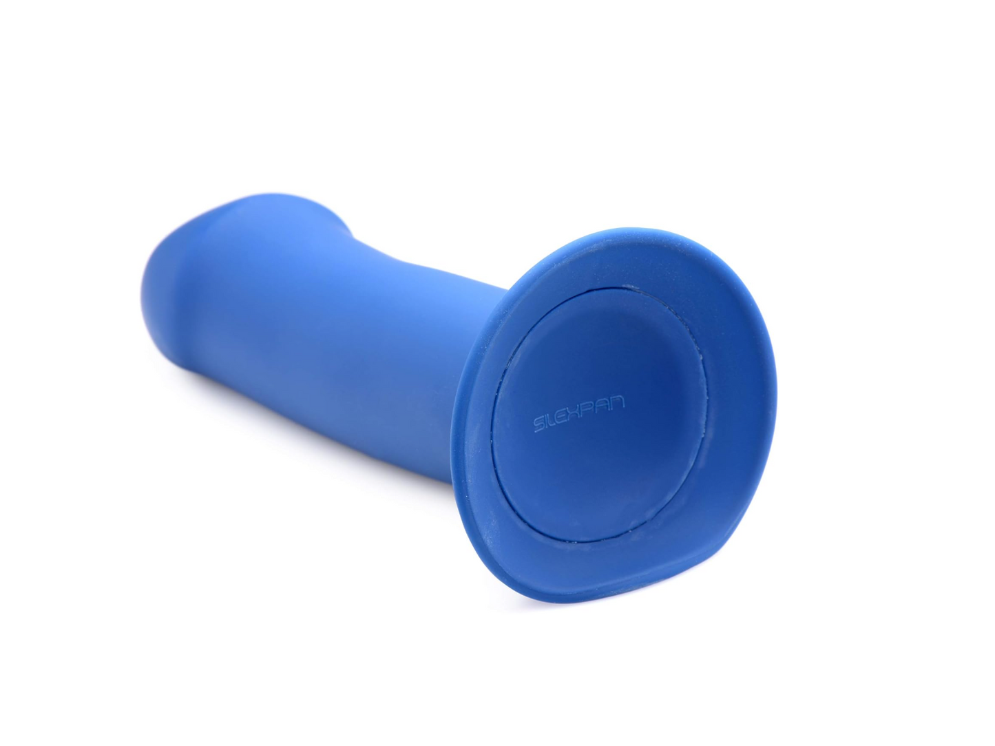 Squeezable Thick Phallic dildo-blue