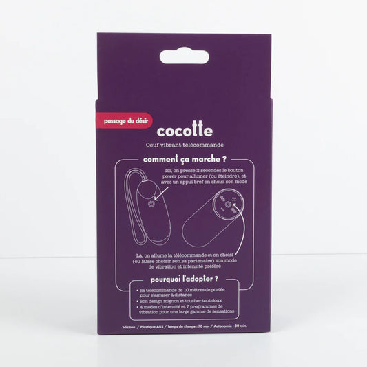 Cocotte, œuf vibrant télécommandé