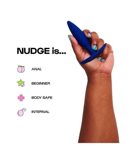 Nudge, le plug anal en silicone pour débutant.e