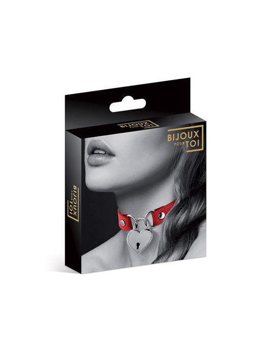 Collier cœur cadenas