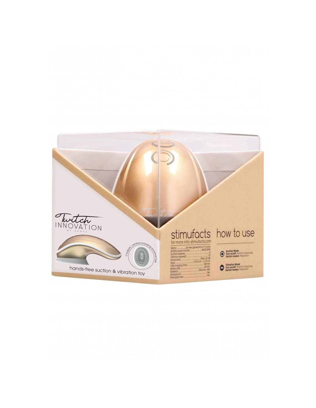 Hands-Free - Stimulateur de clitoris vibrant et aspirant