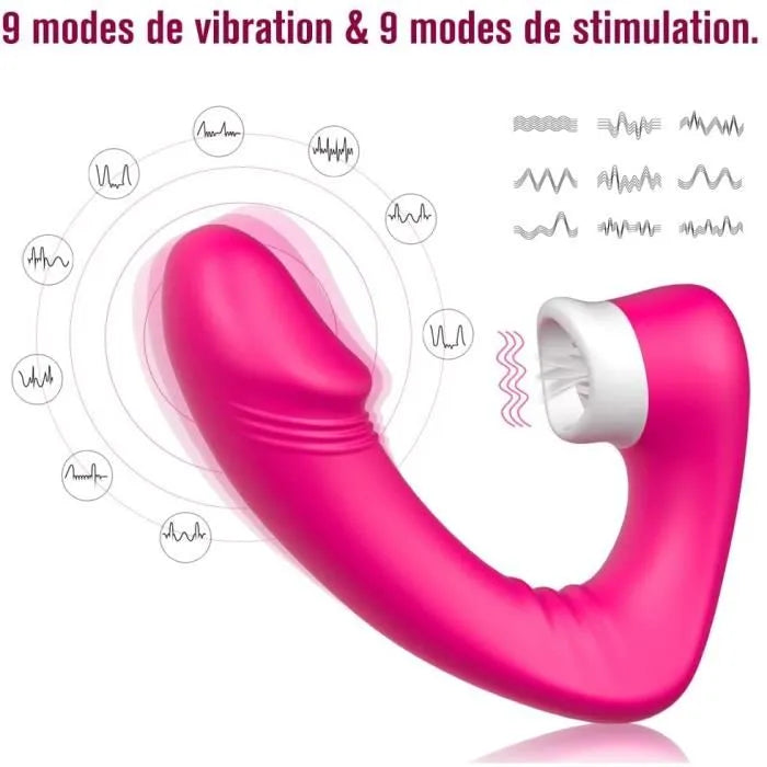 Stimulateur clitoridien avec vibromasseur point G