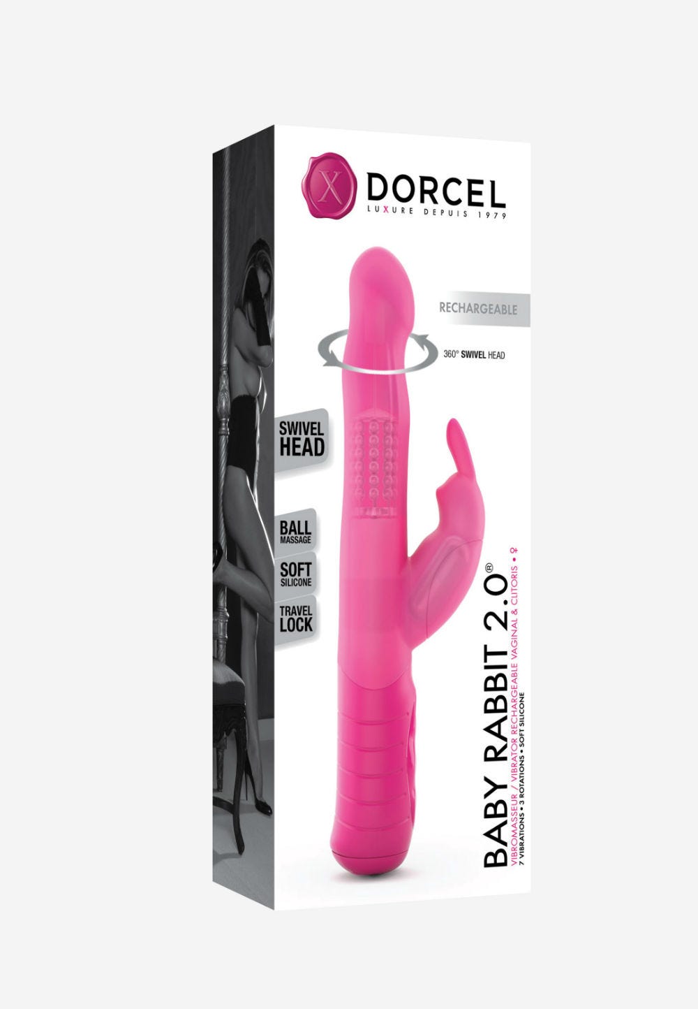 Vibromasseur Baby Rabbit Magenta Rechargeable