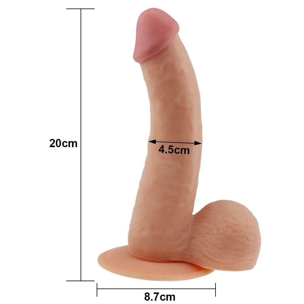 Gode ventouse "The Ultra Soft Dude" - 8.8"