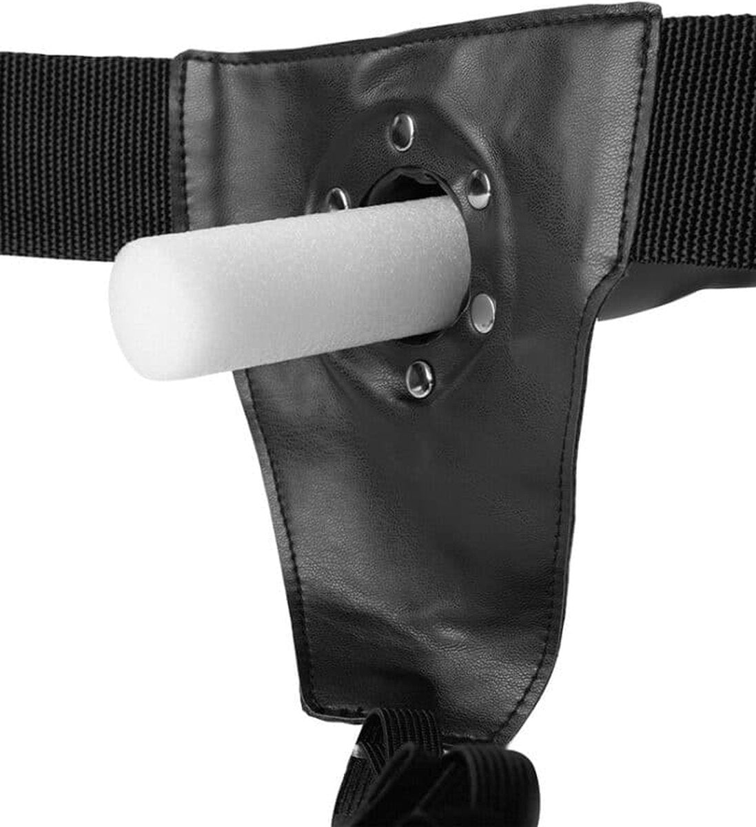 Strap-on texturé et incurvé de Ouch!