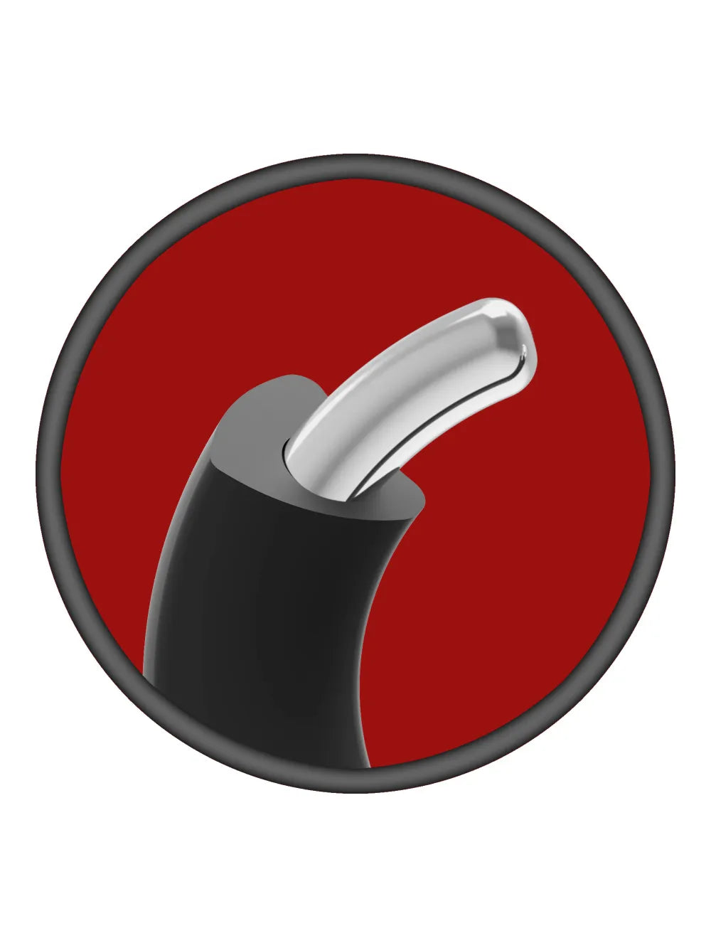 Cockring Métal & Silicone Extensible 45 mm