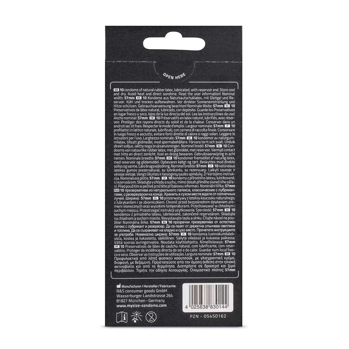 Préservatifs My.Size Pro 57mm x10