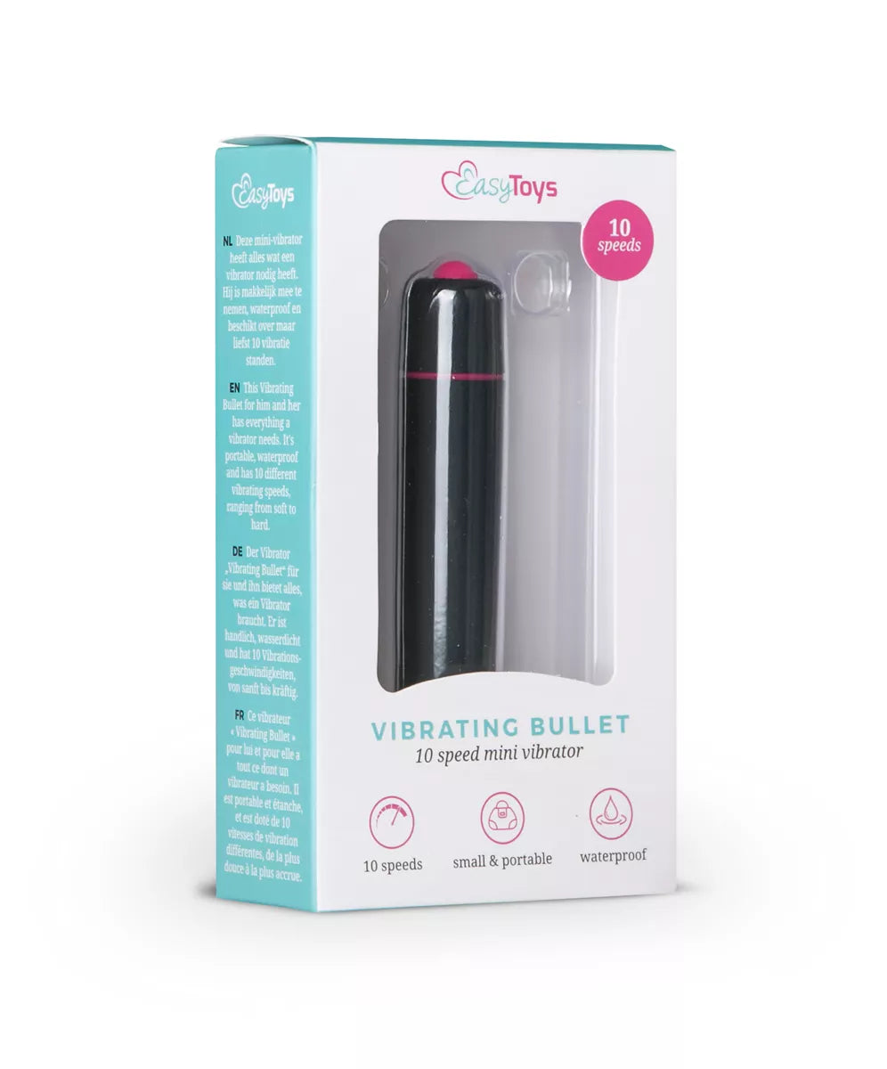 Vibrateur bullet 10 vitesses en silicone