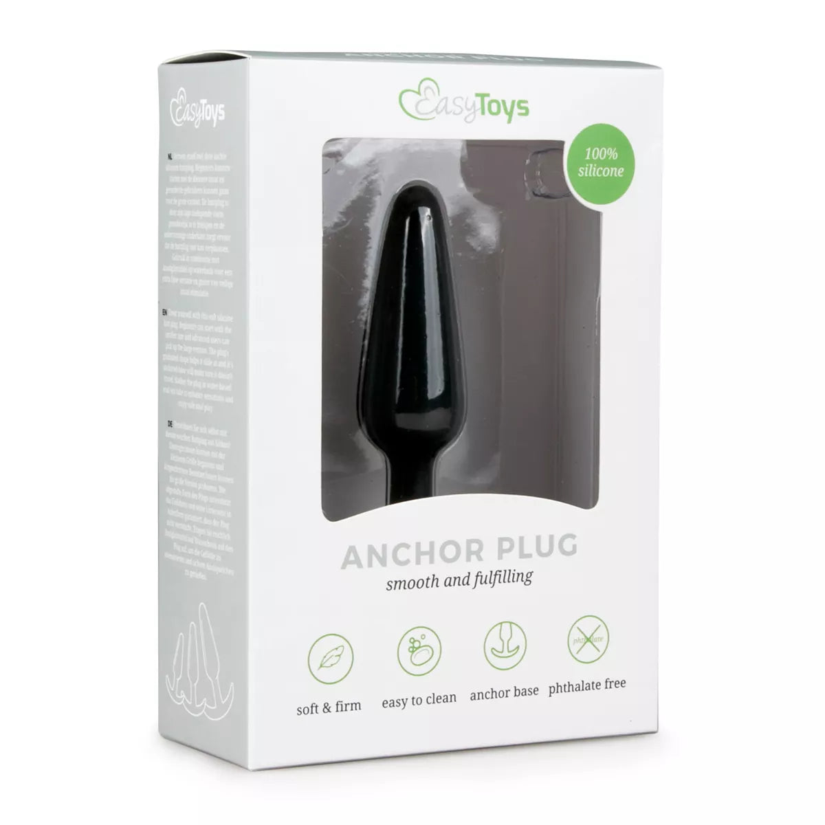 Plug anal avec base courbée - Taille S