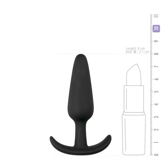 Plug anal avec base courbée - Taille S