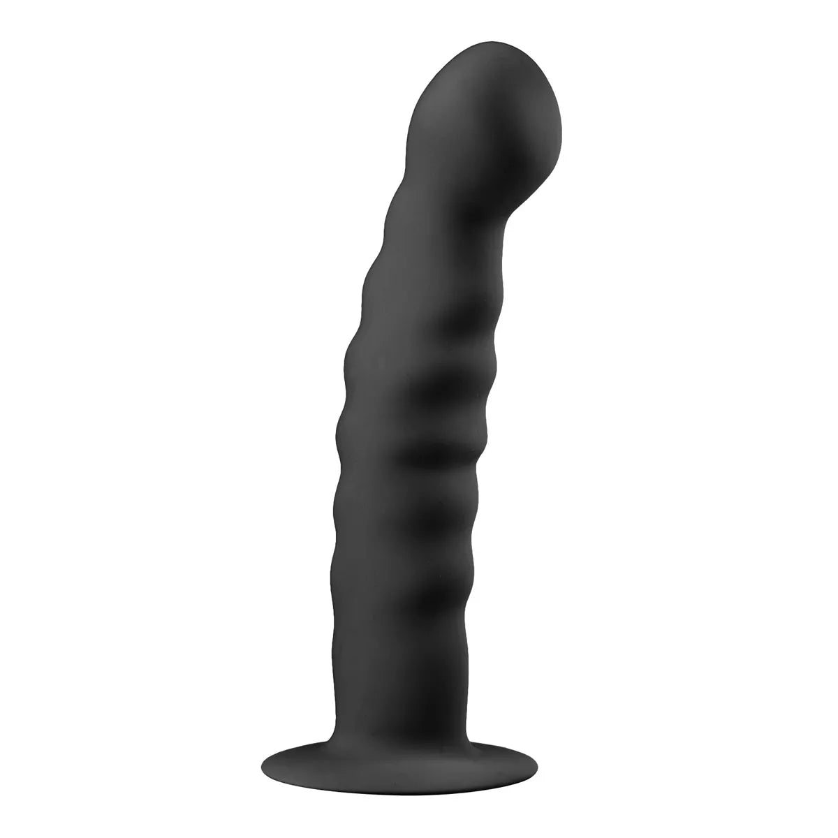 Ribbed dong, gode anal silicone avec ventouse