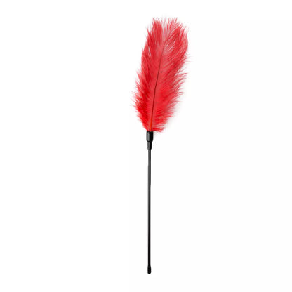 Fouet à plume rouge