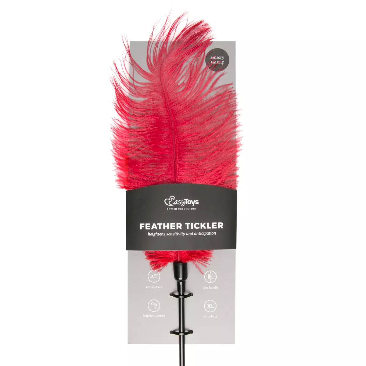Fouet à plume rouge