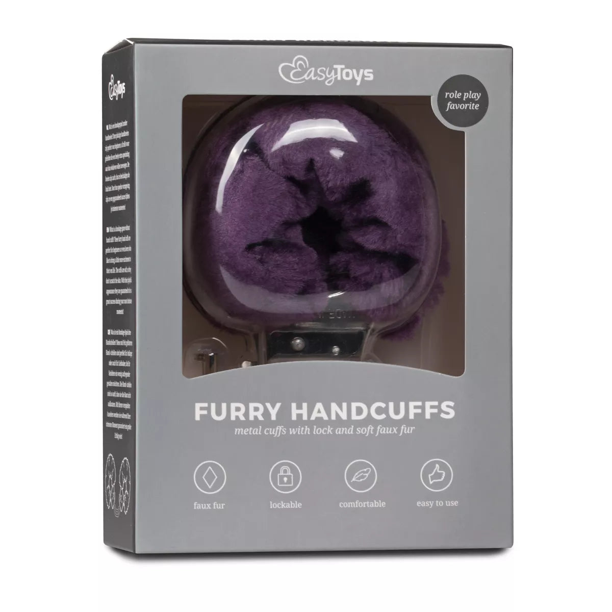 Menottes avec fourrure violette