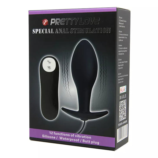Plug anal vibrant avec télécommande Pretty Love