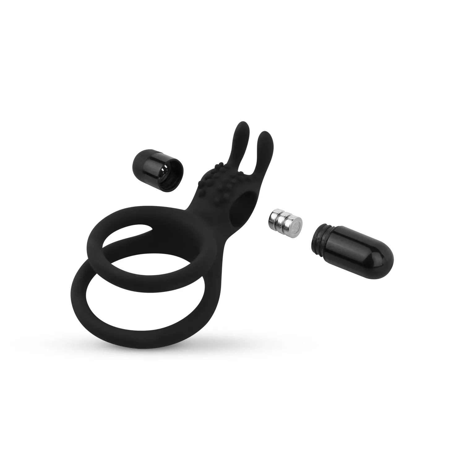 Share Ring - Double anneau pénien vibrant avec oreilles de lapin