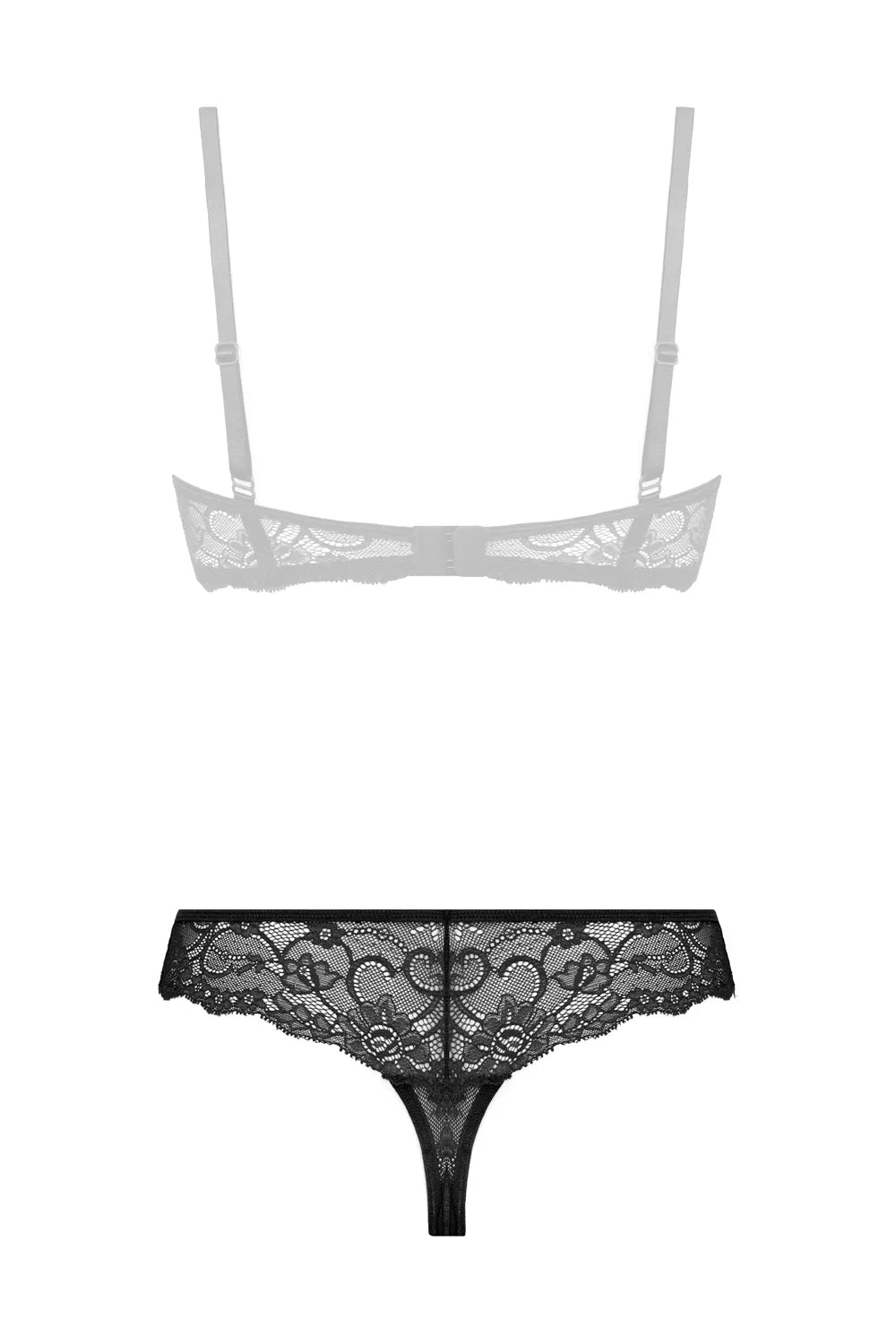 Marzia, string en dentelle avec entrejambe ouvert