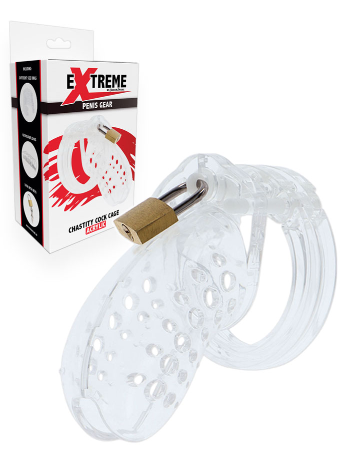 Extreme acrylique, la cage de chasteté de Hidden Desire
