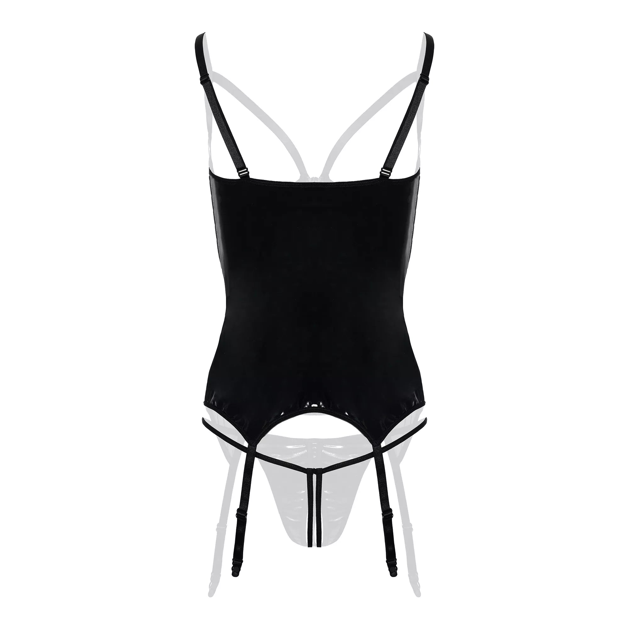 Dark Desire, ensemble jarretelles et bonnets ouverts