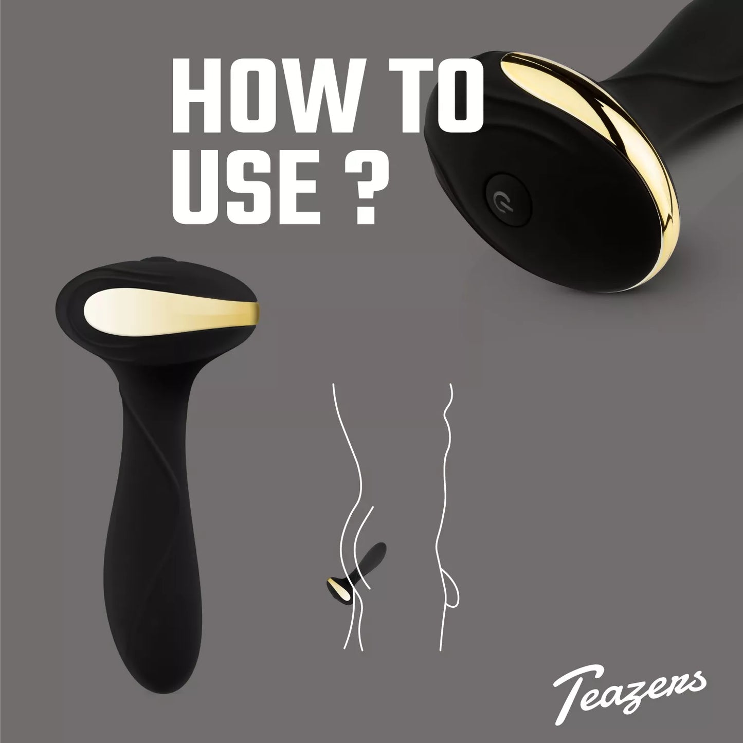 Vibromasseur anal chauffant Teazers