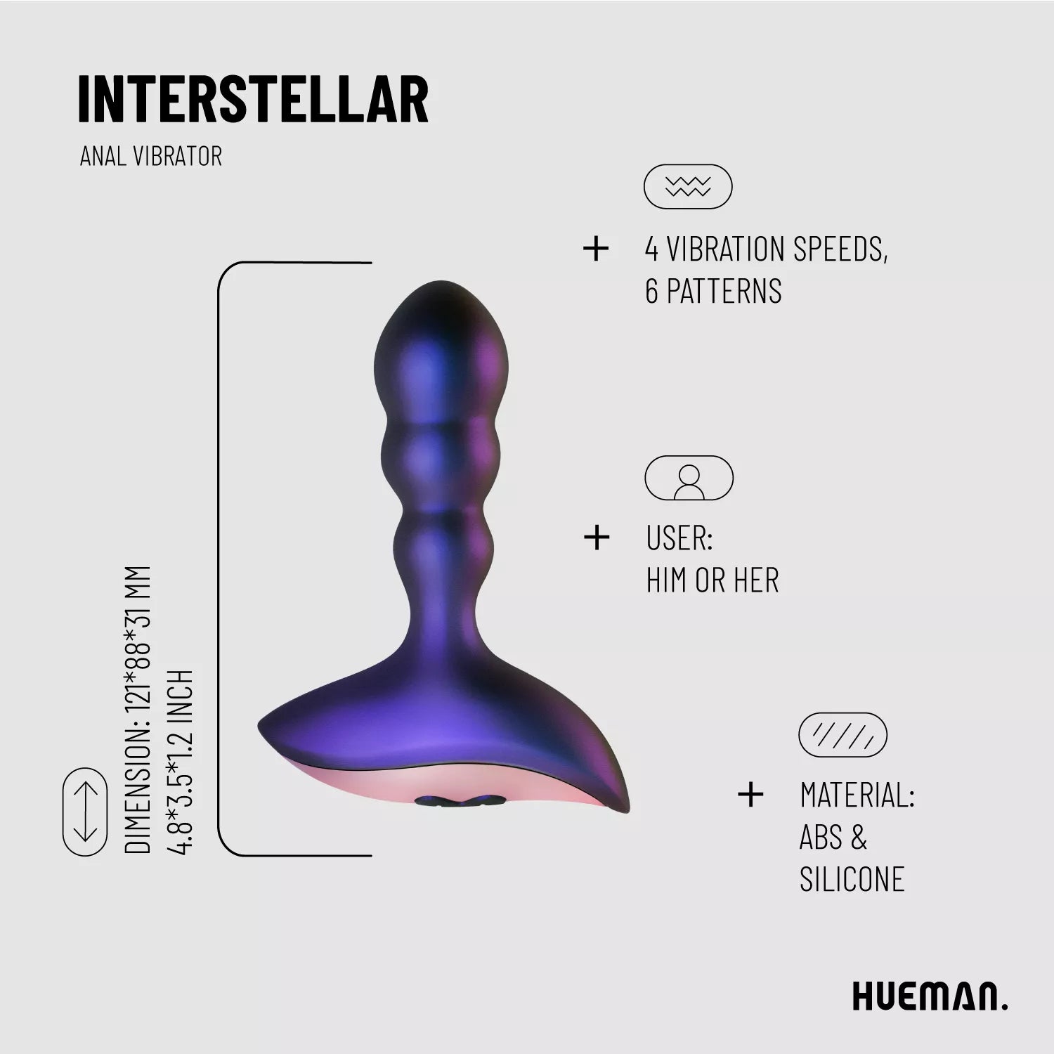 Vibromasseur anal Interstellar