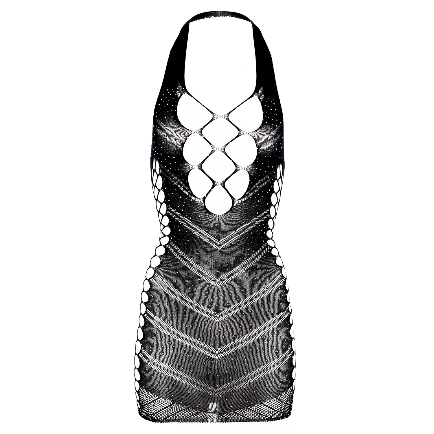 Robe Dress Glitter - Black