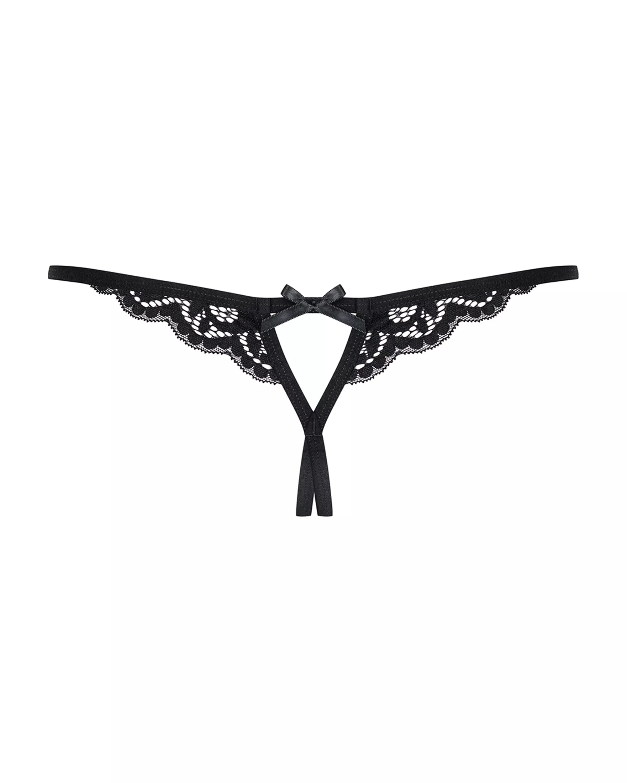 String en dentelle sans entrejambe 831-THC-1