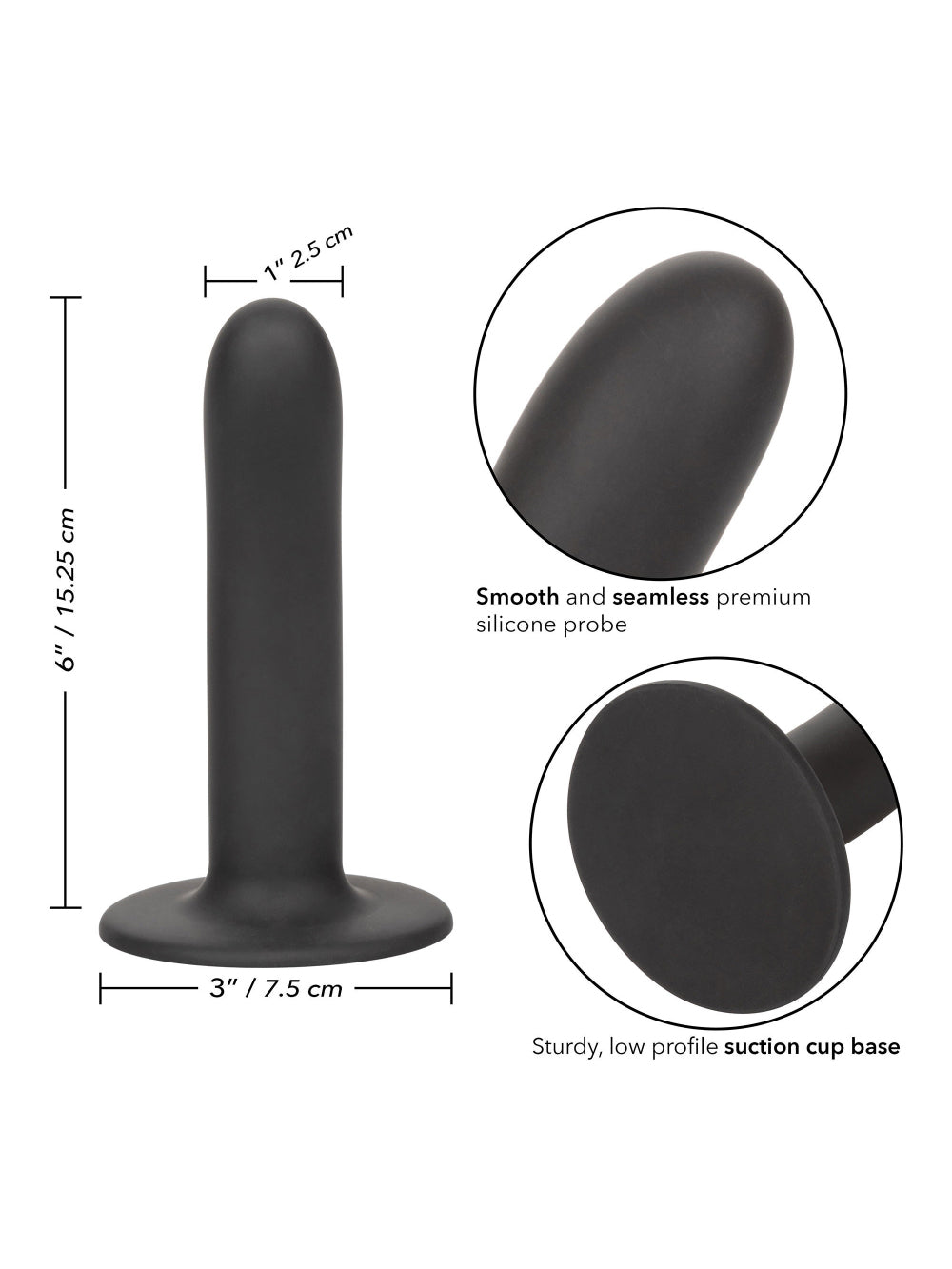 Dildo Ventouse Boundless 15,2 cm Smooth