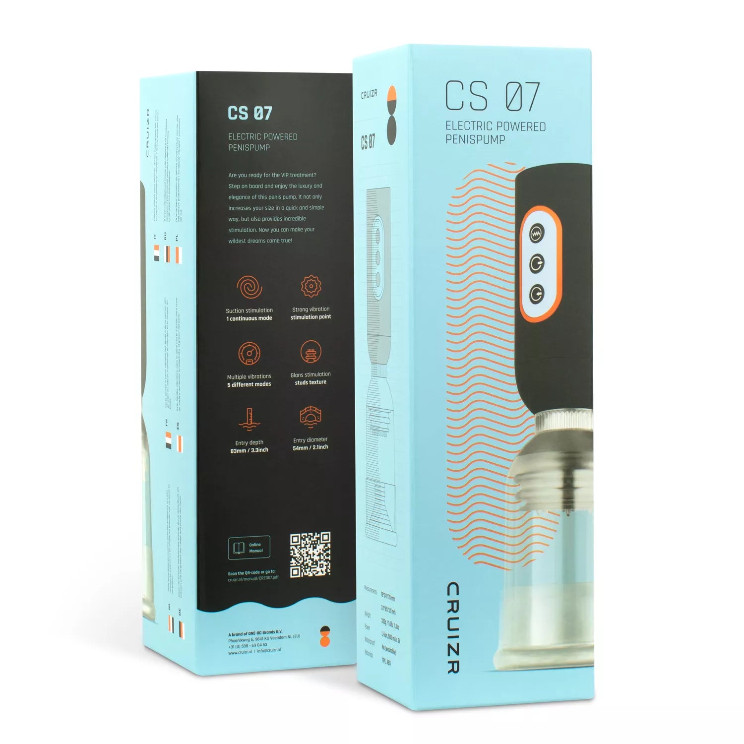 CS07 Somptueuse pompe à pénis vibrante