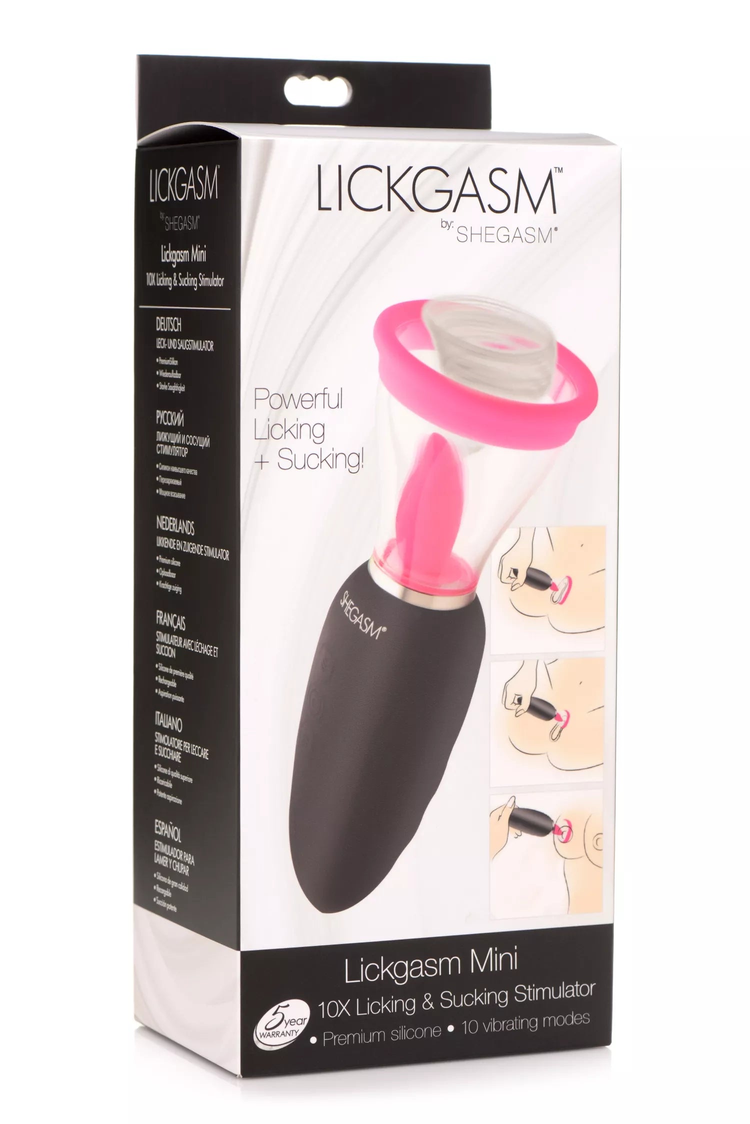 Lickgasm mini, stimulateur langue et aspirant