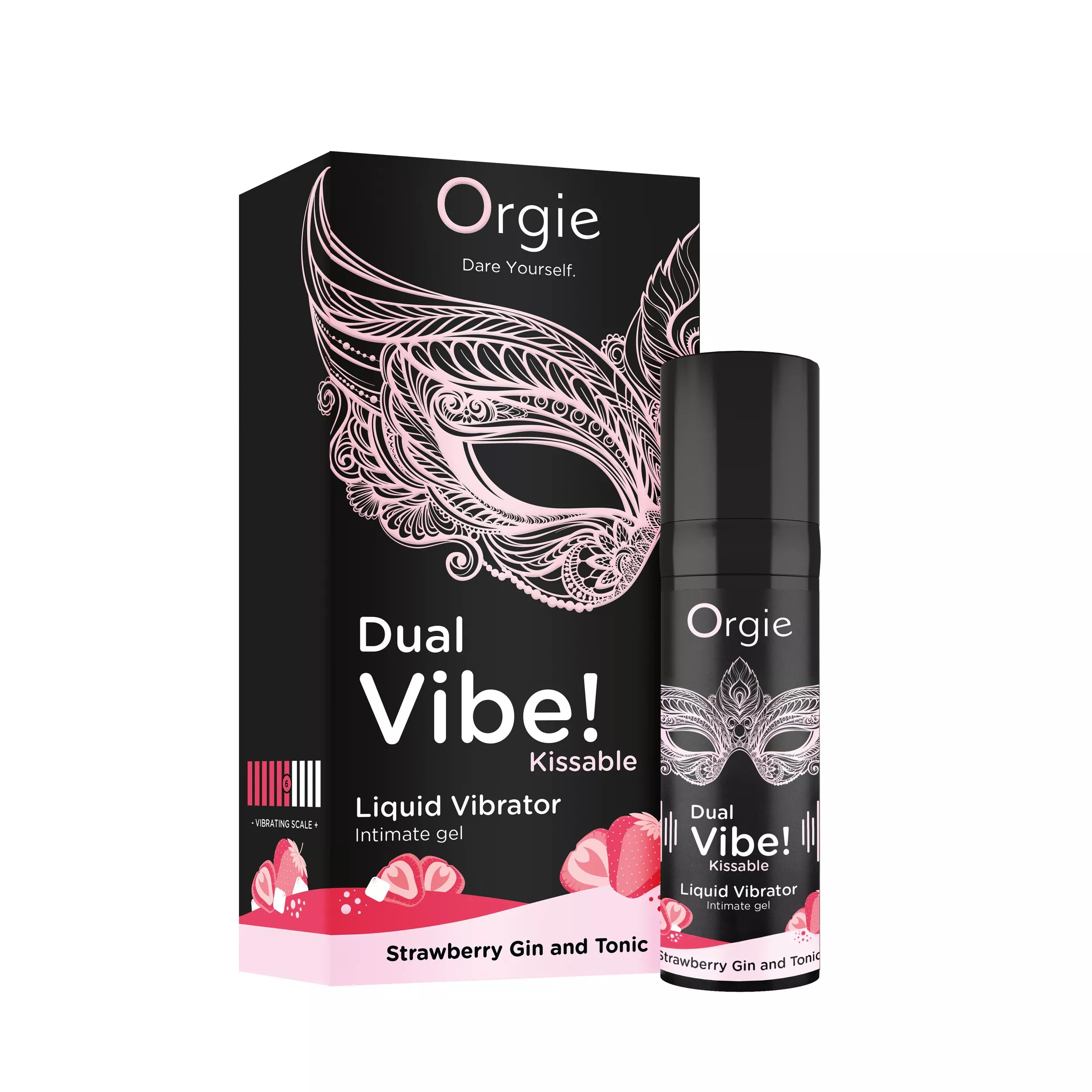 Gel excitant embrassable Dual Vibe à la fraise