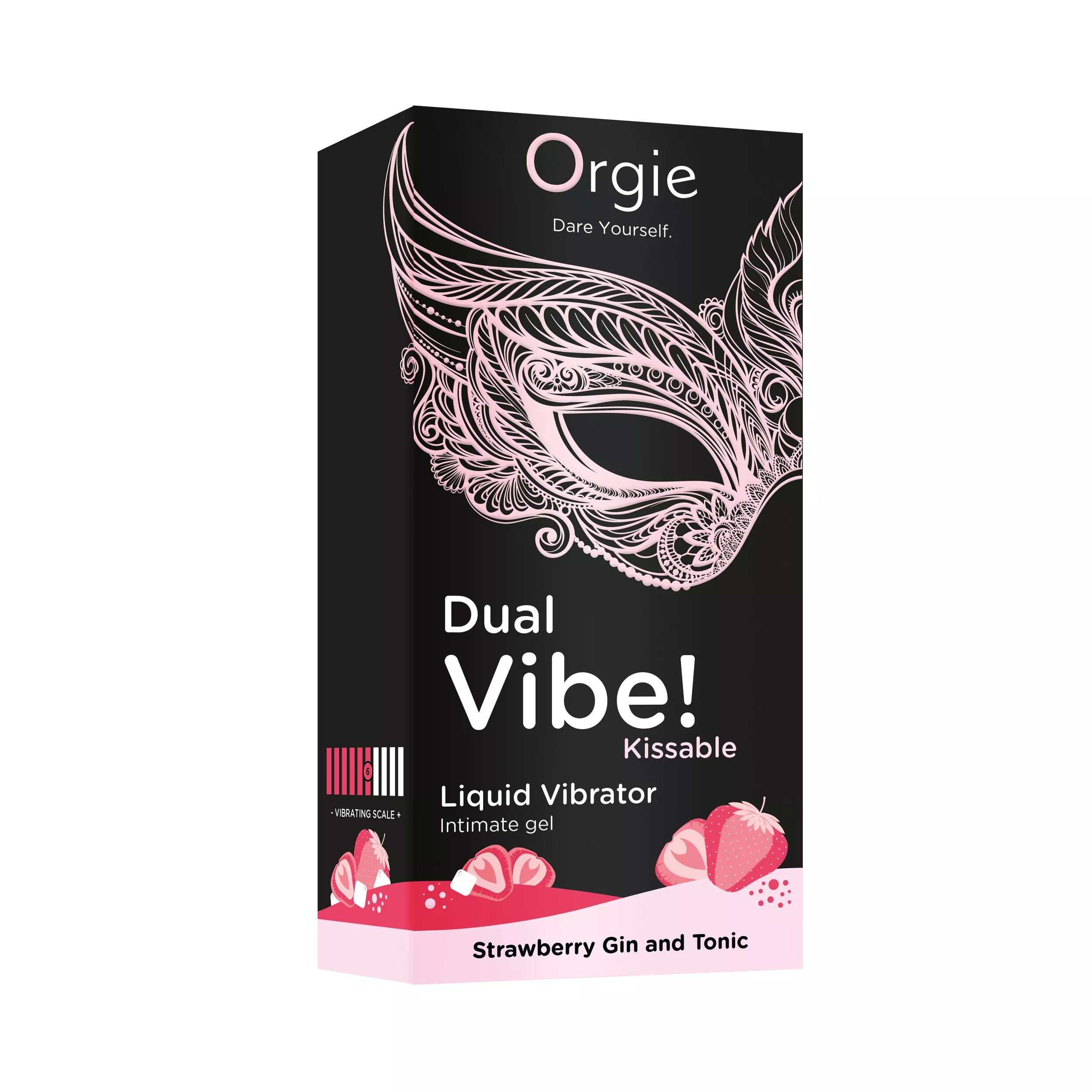 Gel excitant embrassable Dual Vibe à la fraise