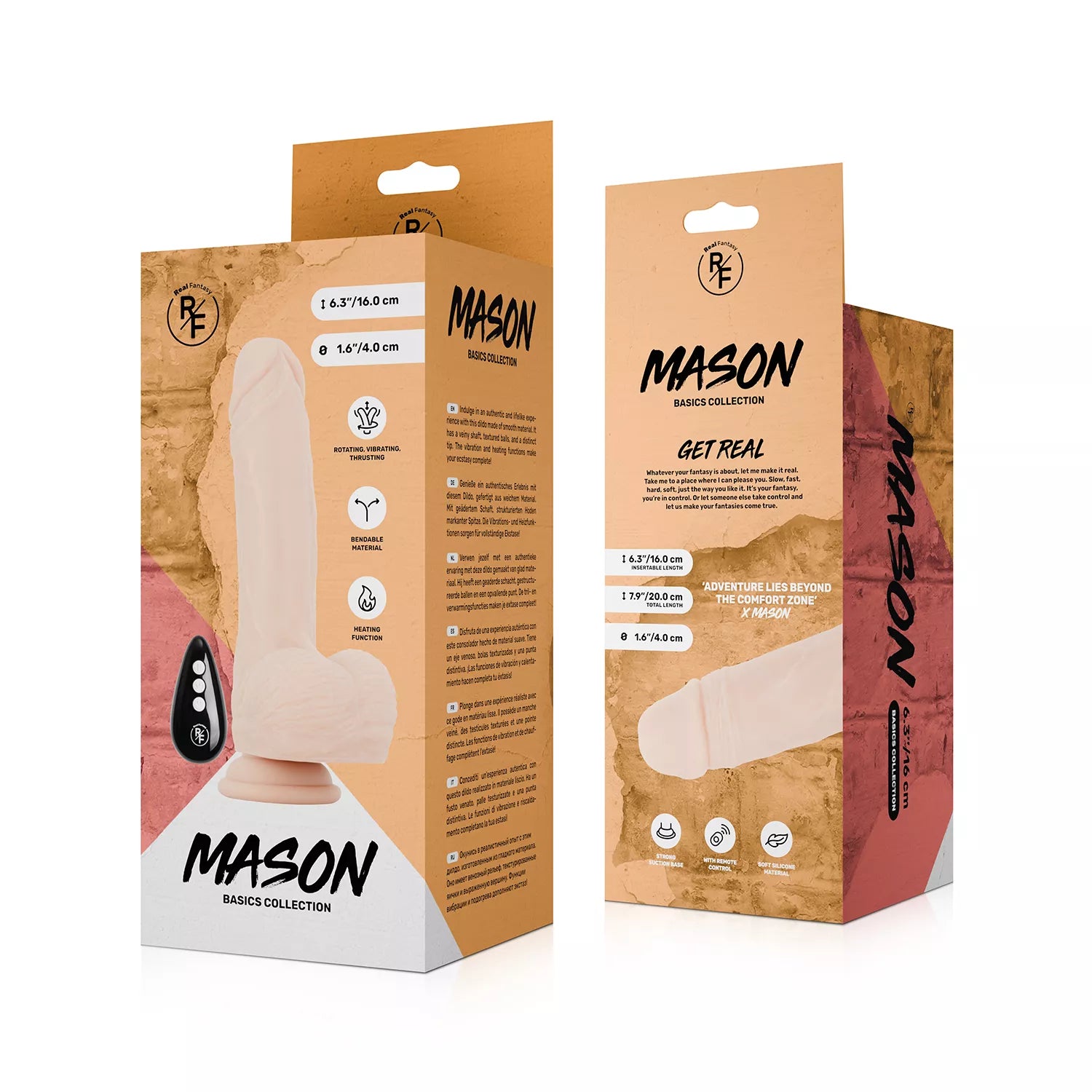 Mason, Gode à Pulsations, Vibrant et Chauffant