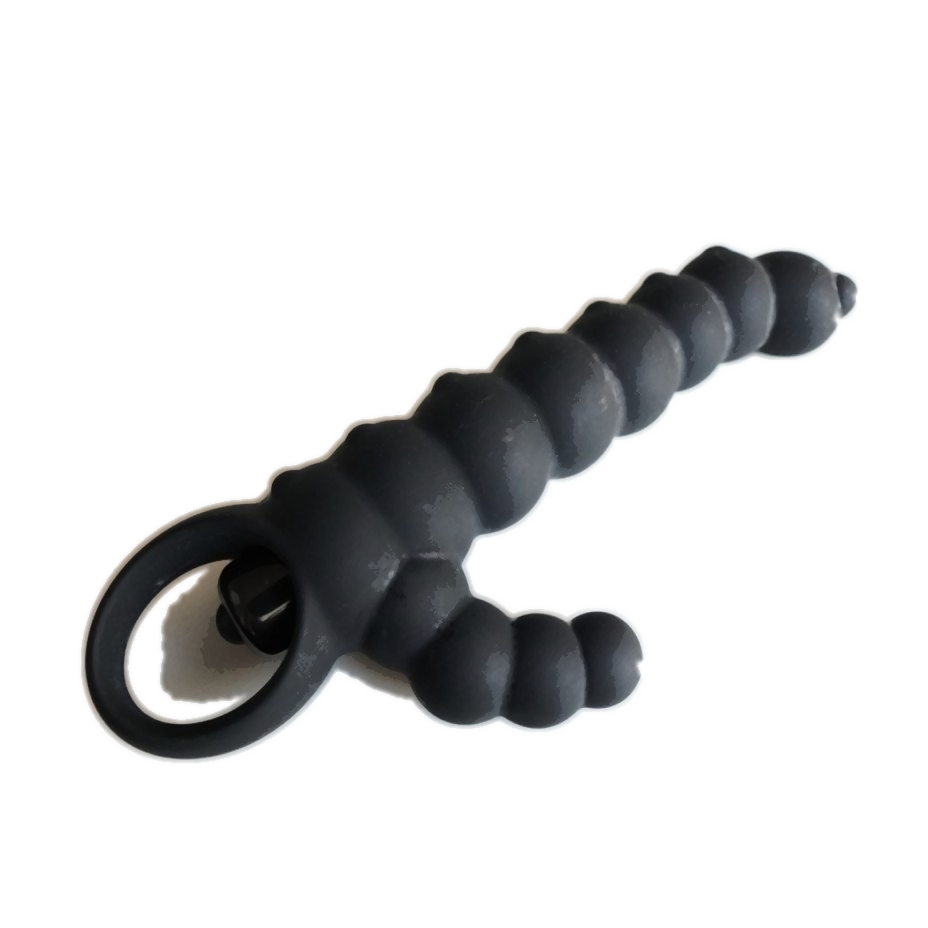 Schwarzer, mini vibromasseur rabbit à piles