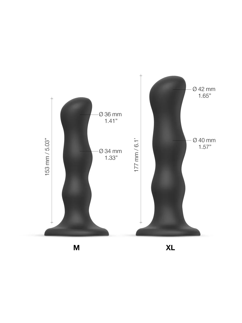 Dildo "Boules de Geisha", adapté strap-on