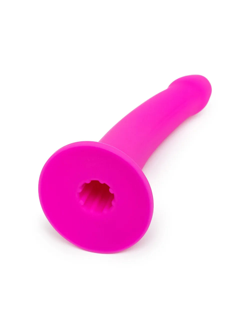Dildo ventouse courbe 15,2cm pour Strap-on