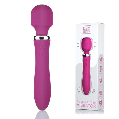 Stimulateur vibrant double extrémité wand et vibro