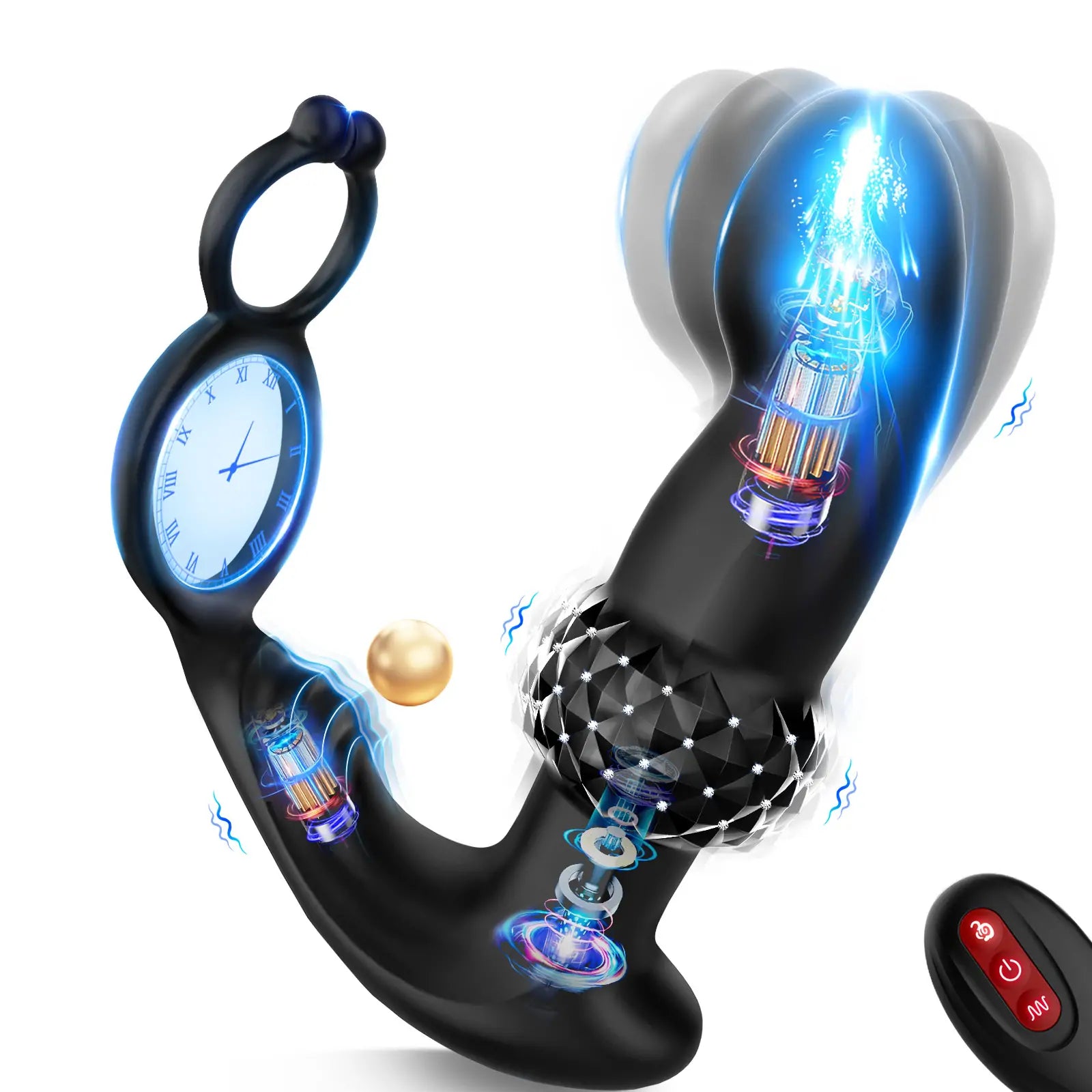 3-in-1 Prostate & Cock Ring Vibrator, le stimulateur prostatique de Anesidora
