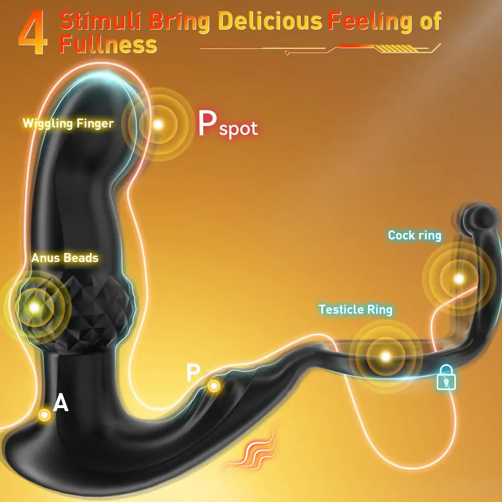 3-in-1 Prostate & Cock Ring Vibrator, le stimulateur prostatique de Anesidora