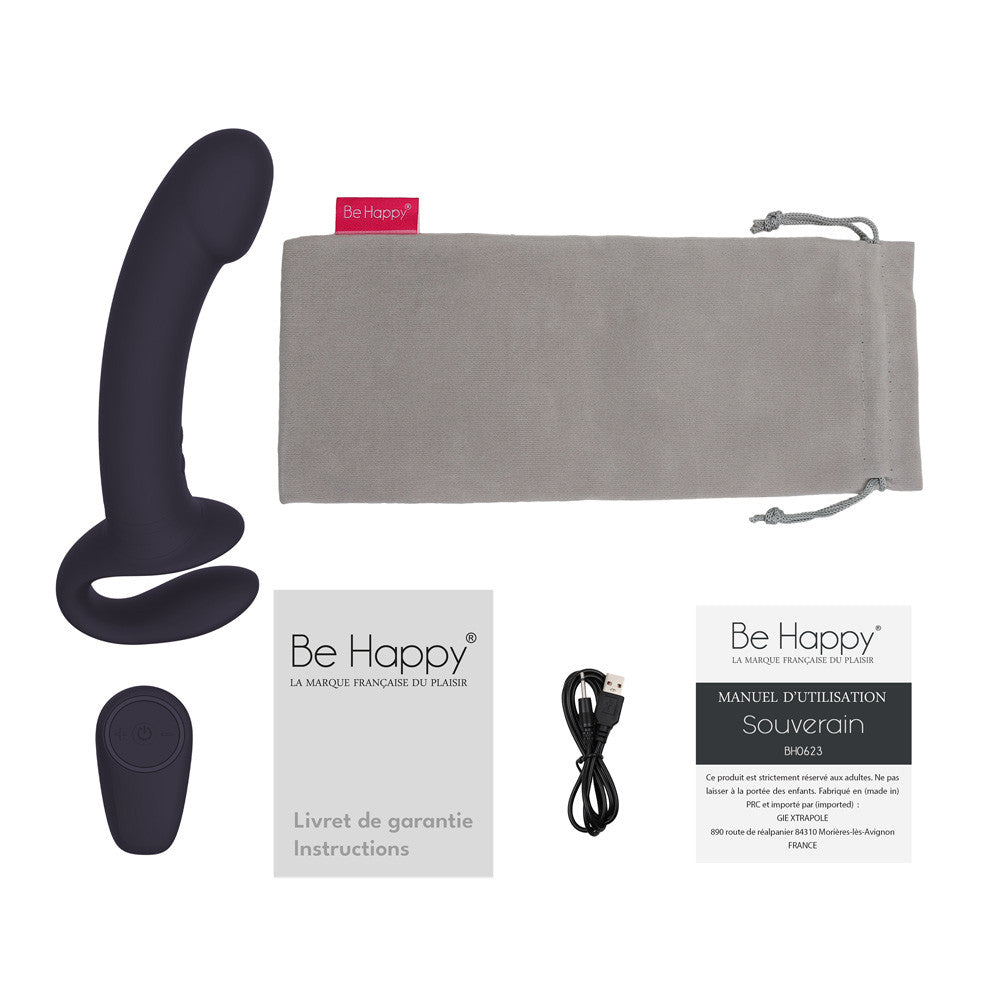 Souverain, le gode ceinture vibrant de Be Happy