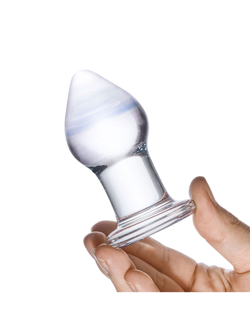 Plug Anal en Verre Amethyst Rain