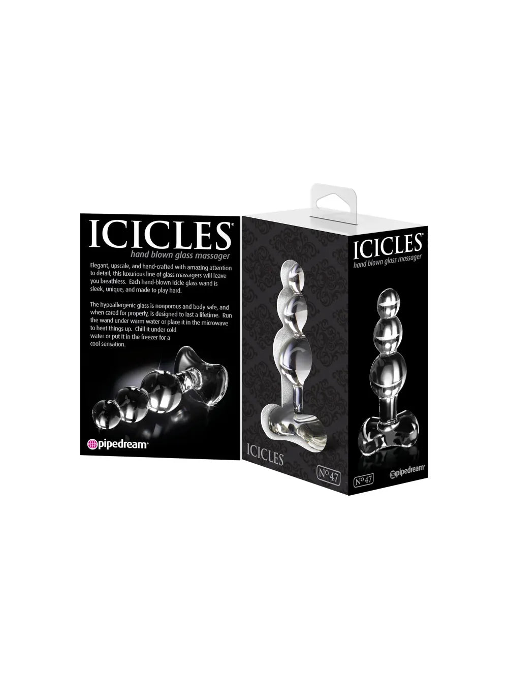 Plug Anal en Verre Icicles N°47